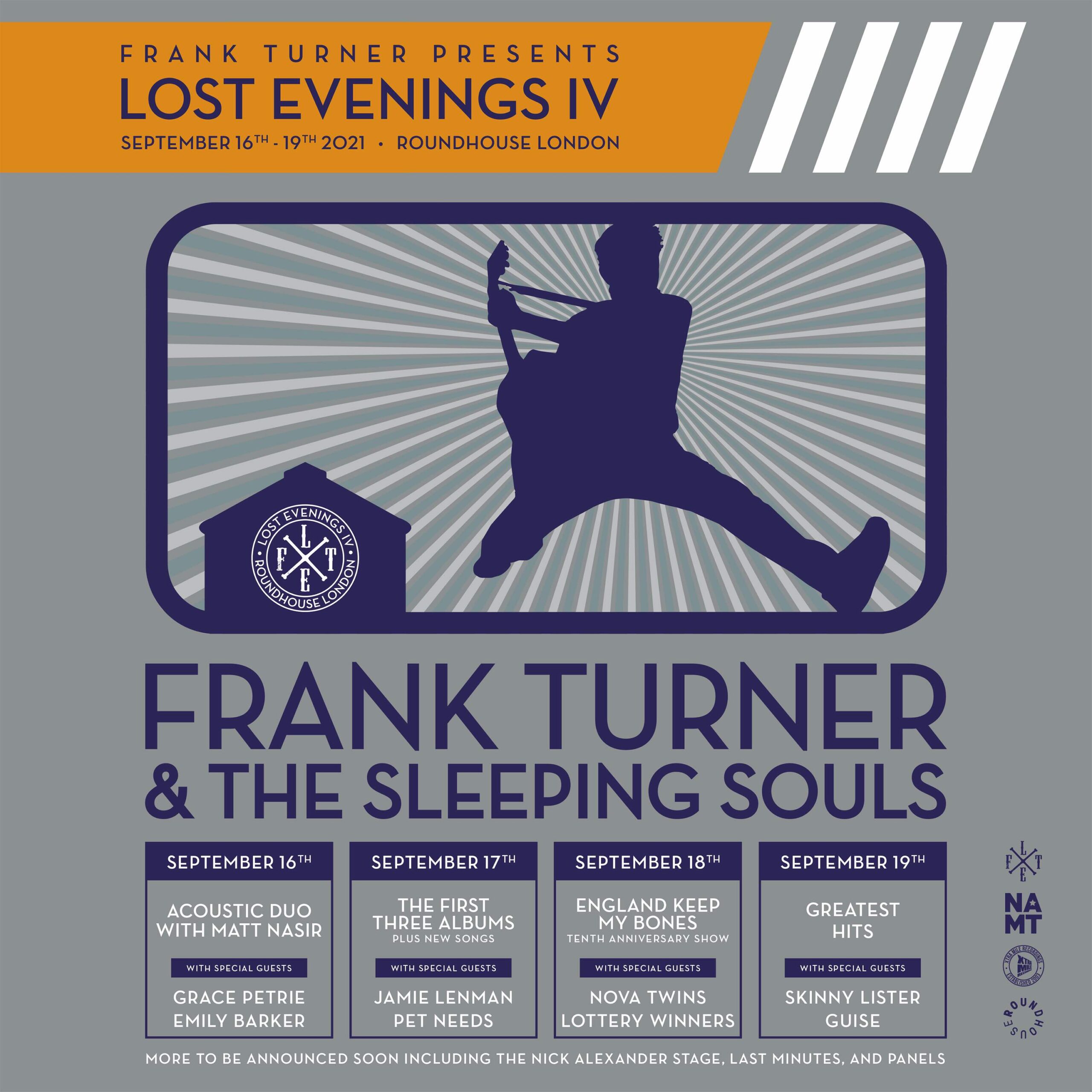 Frank Turner announces Lost Evenings Festival