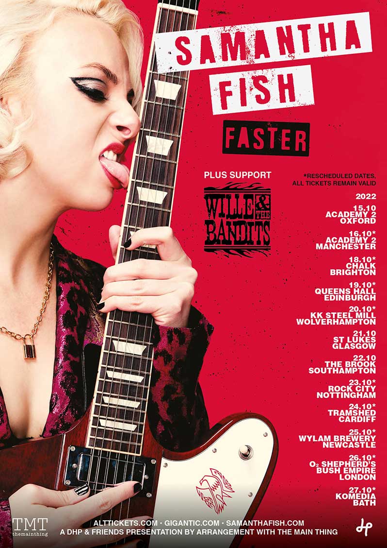 Samantha Fish announces rescheduled October 2022 UK Tour and adds three ...